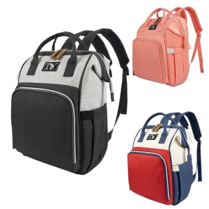 New Multipurpose Diaper Bag Backpack with Changing Pad & Stroller Straps, Large Capacity Mom Bags with Thermal Pocket