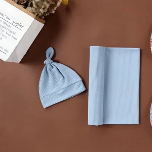 Newborn  Blanket Headband Set Soft Cotton Infant