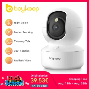 3MP 5G/2.4GHz WiFi Indoor Home Security IP Smart Baby Monitor Camera Automatic Tracking 24/7 Video Surveillance Camera