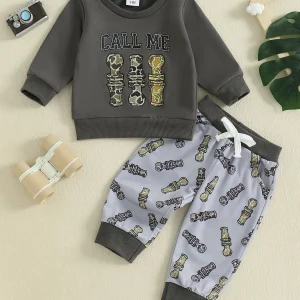 Toddler Boys Outfit Dinosaur Print