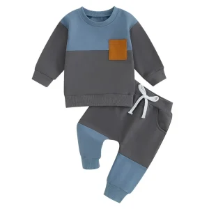 Baby Boy   Pant Set  Long Sleeve Sweatshirt Tops and Bottom